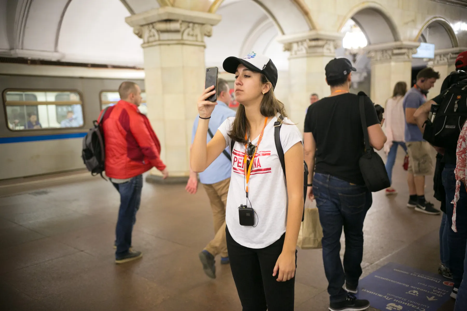 Станция московского метро на экскурсии