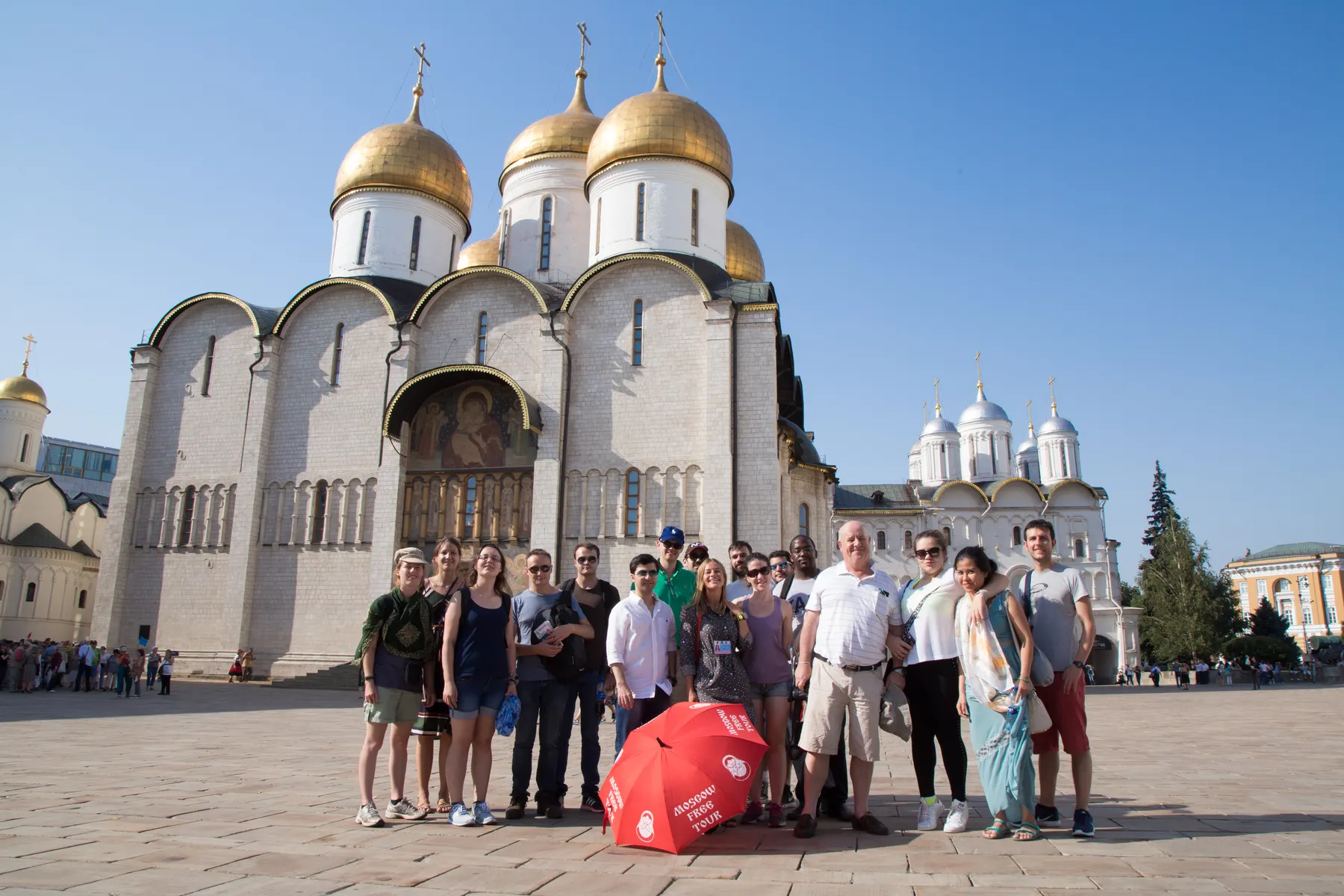 Moscow Free Tour group in the city centre