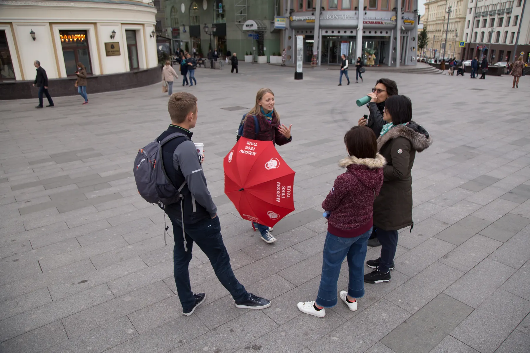 Moscow Free Tour group in the city centre