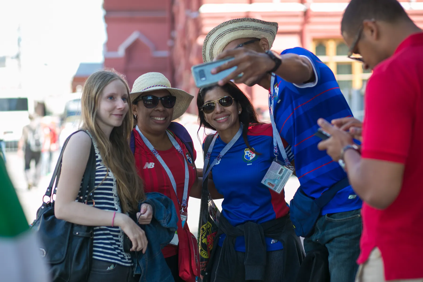 Group on the free walking tour of Moscow